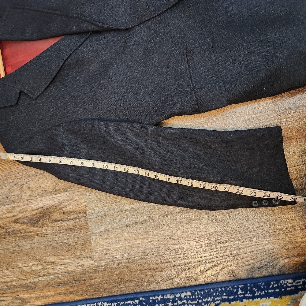 VINTAGE John Wanamaker Rittenhouse Collection 100% Wool Herringbone Overcoat 42R - Picture 12 of 12